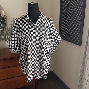 J NNA checkered blouse large